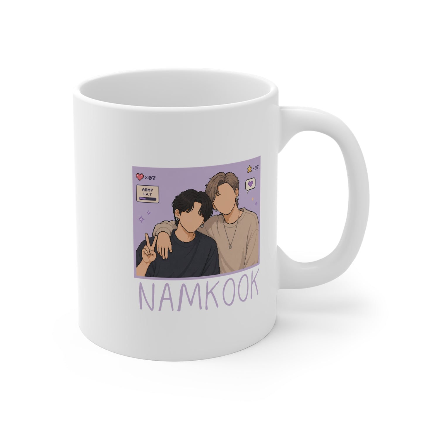 Namkook (Namjoon & Jungkook) 11oz White Mug