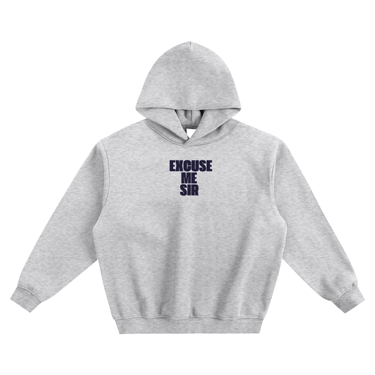 Excuse Me Sir Fleeced Boxy Hoodie