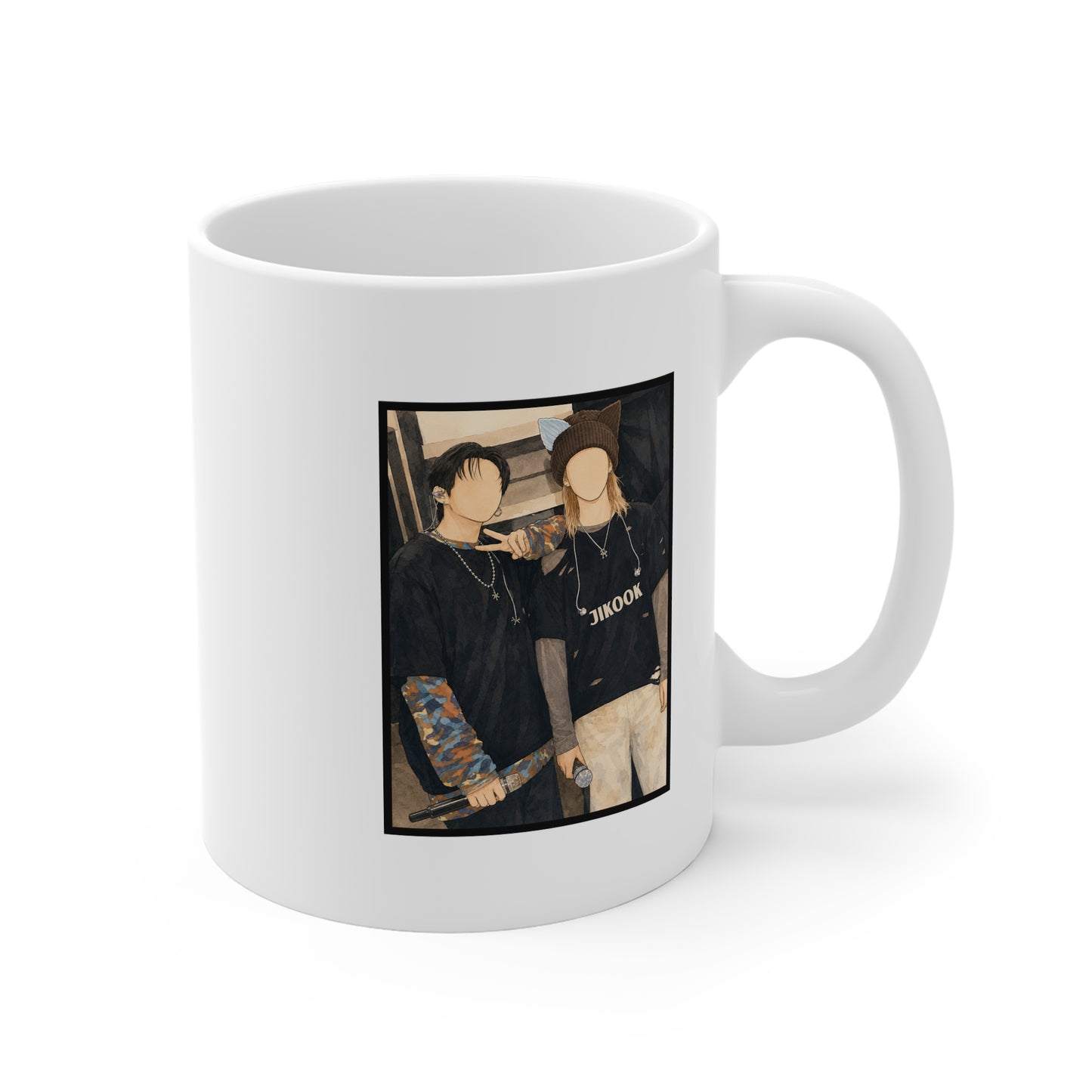Jikook (Jimin & Jungkook) 11oz White Mug