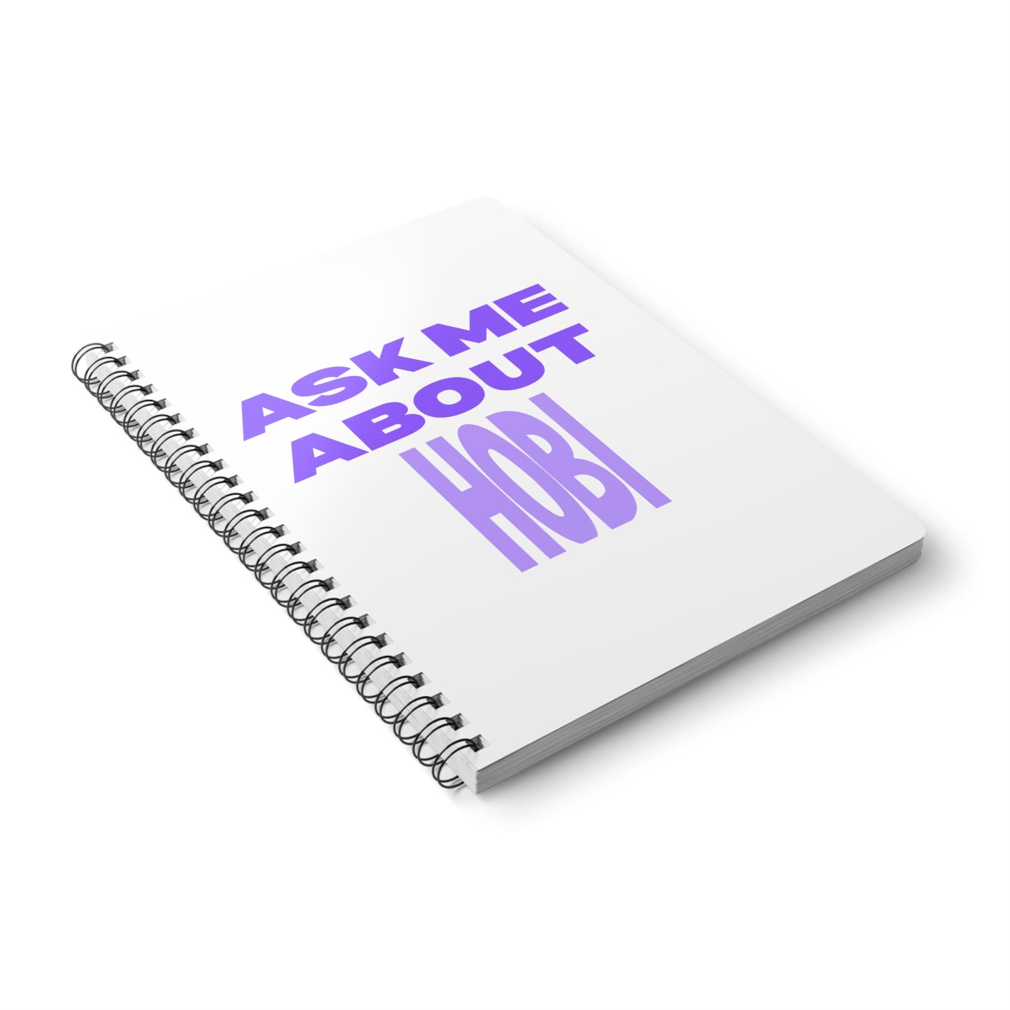 Ask Me About Hobi Wirobound Softcover Notebook, A5