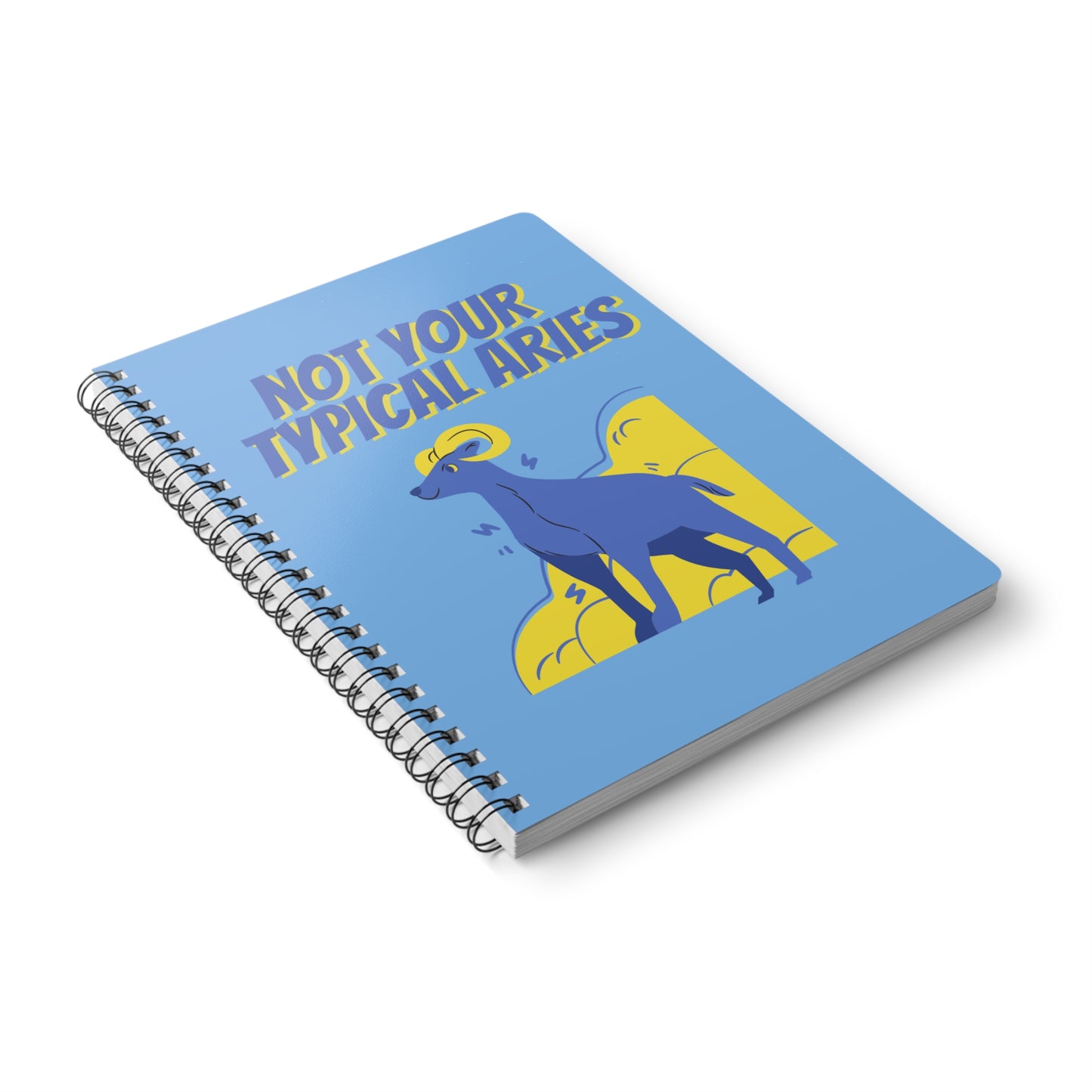 Not Your Typical Aries Wirobound Softcover Notebook, A5