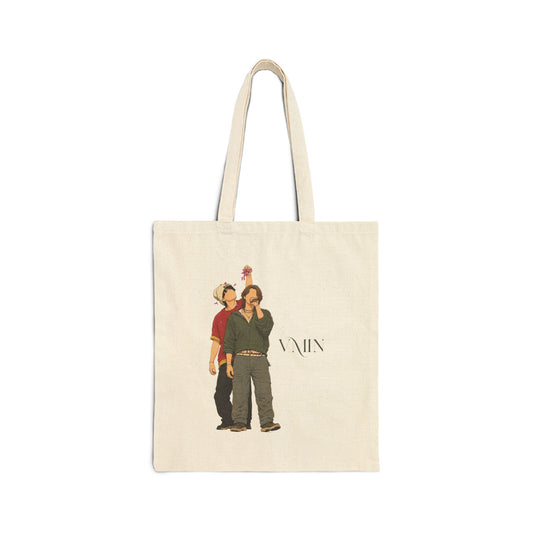 VMin (Taehyung & Jimin BTS Arirang Tour) Cotton Canvas Tote Bag