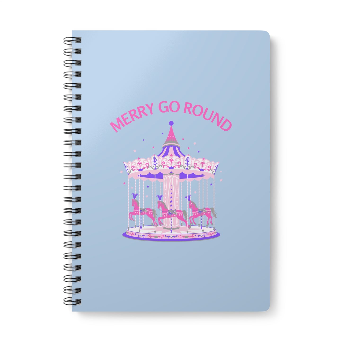 Merry Go Round BTS Arirang Wirobound Softcover Notebook, A5