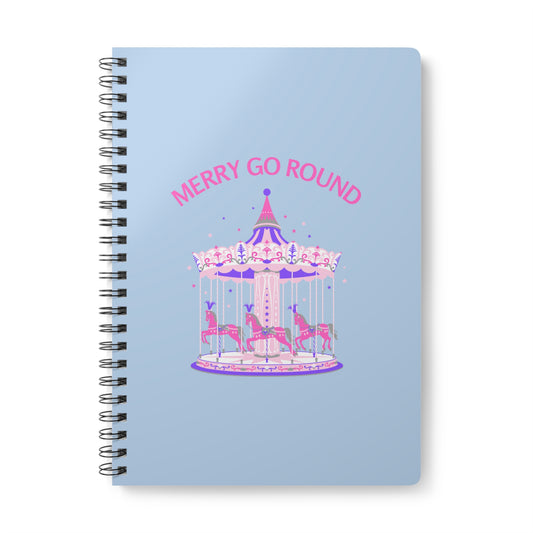Merry Go Round BTS Arirang Wirobound Softcover Notebook, A5