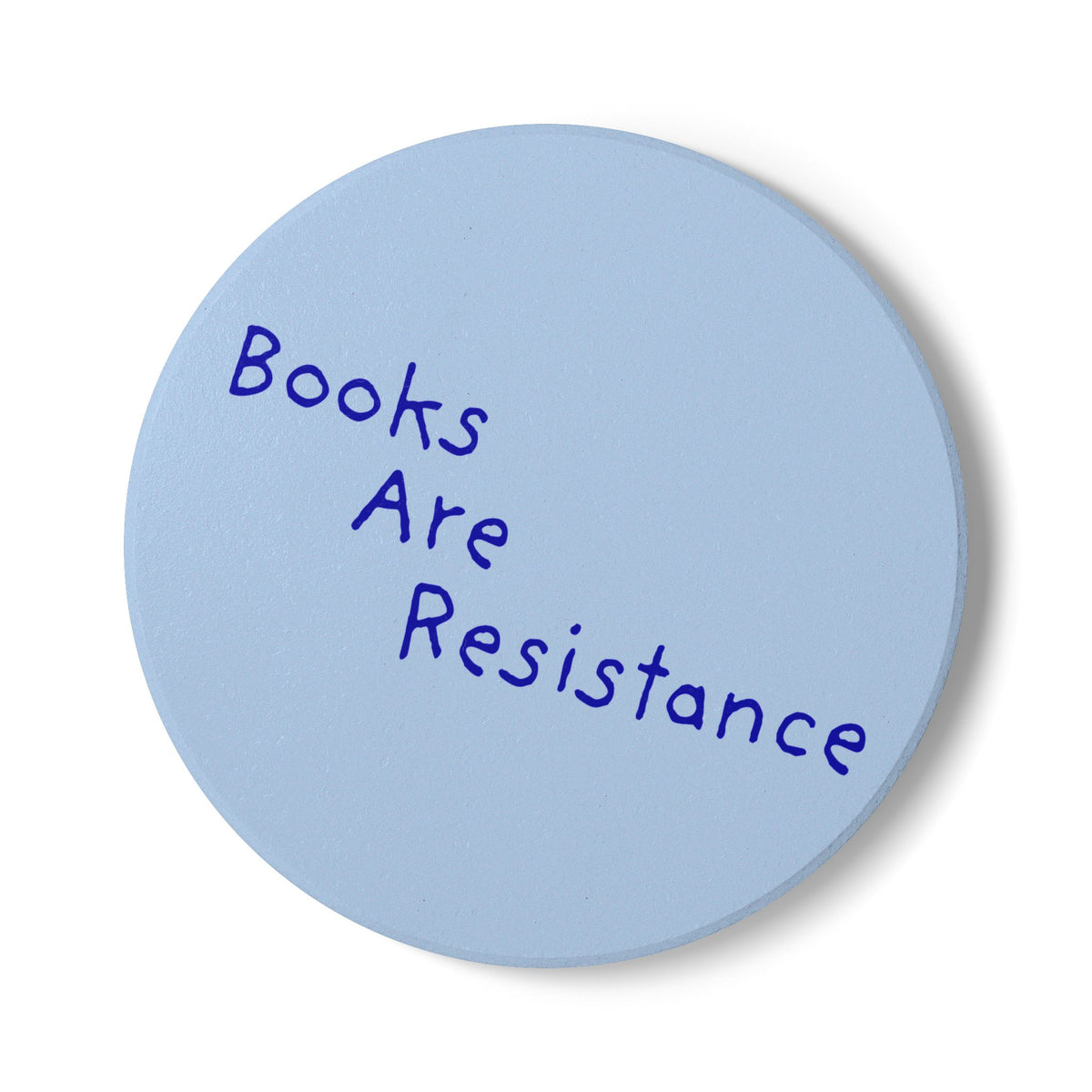 Books Are Resistance Ceramic Coaster