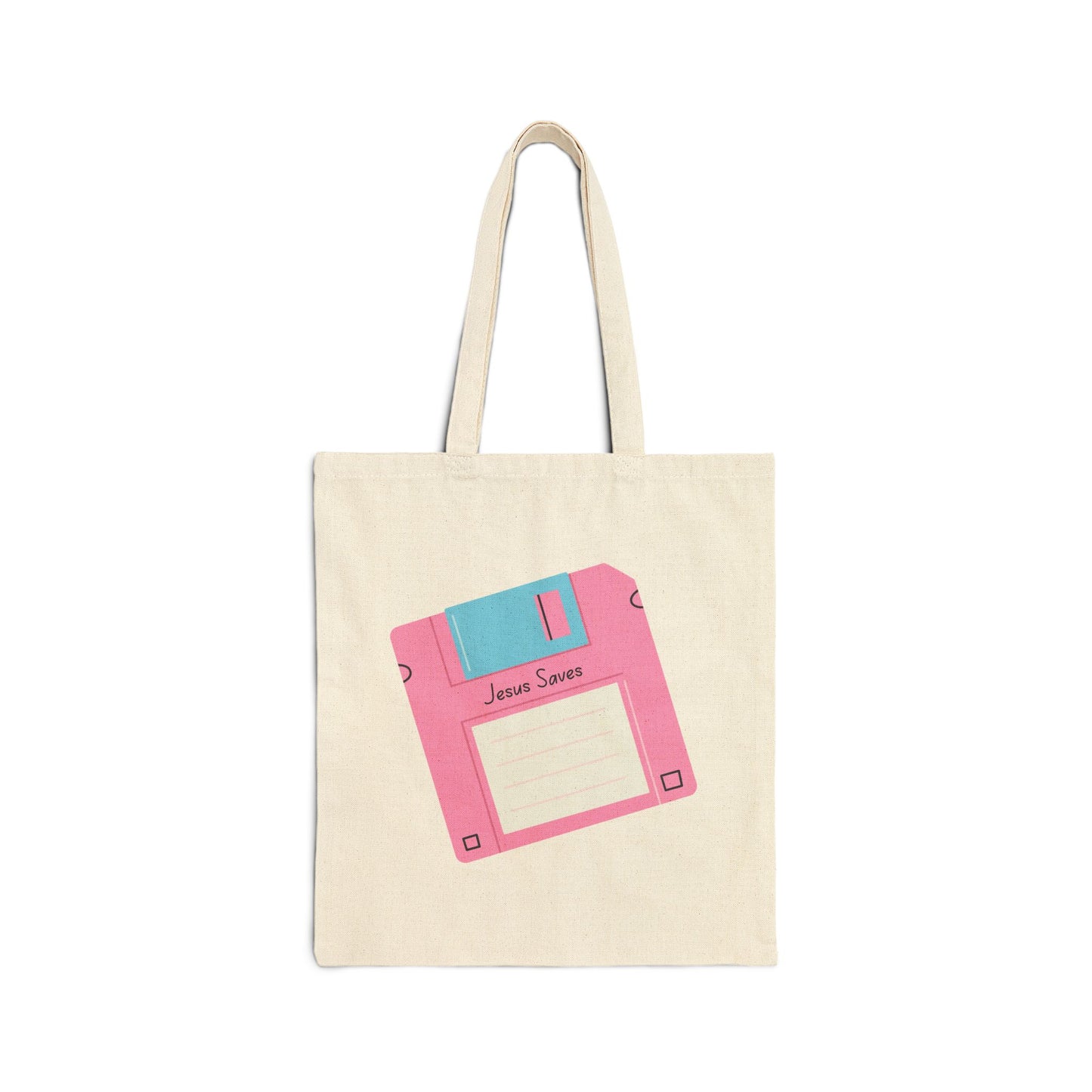 Jesus Saves Cotton Canvas Tote Bag