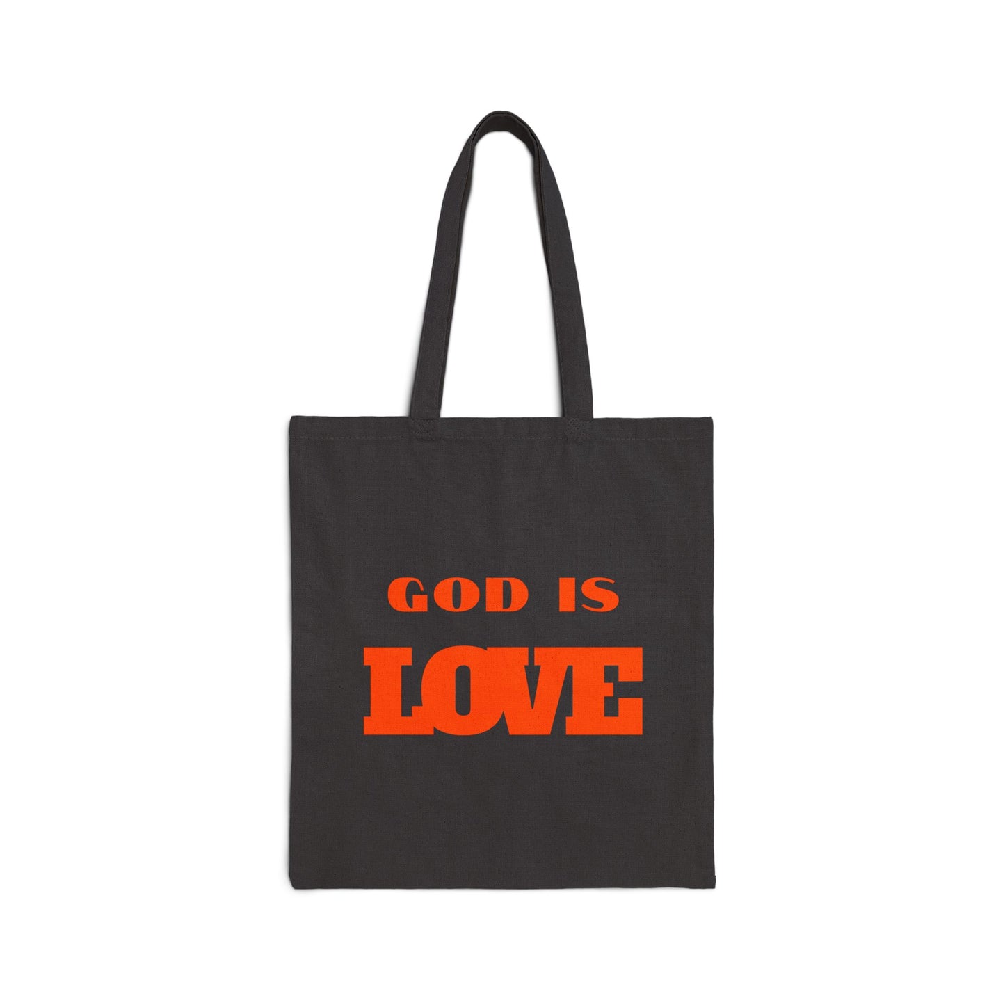 God Is Love Cotton Canvas Tote Bag