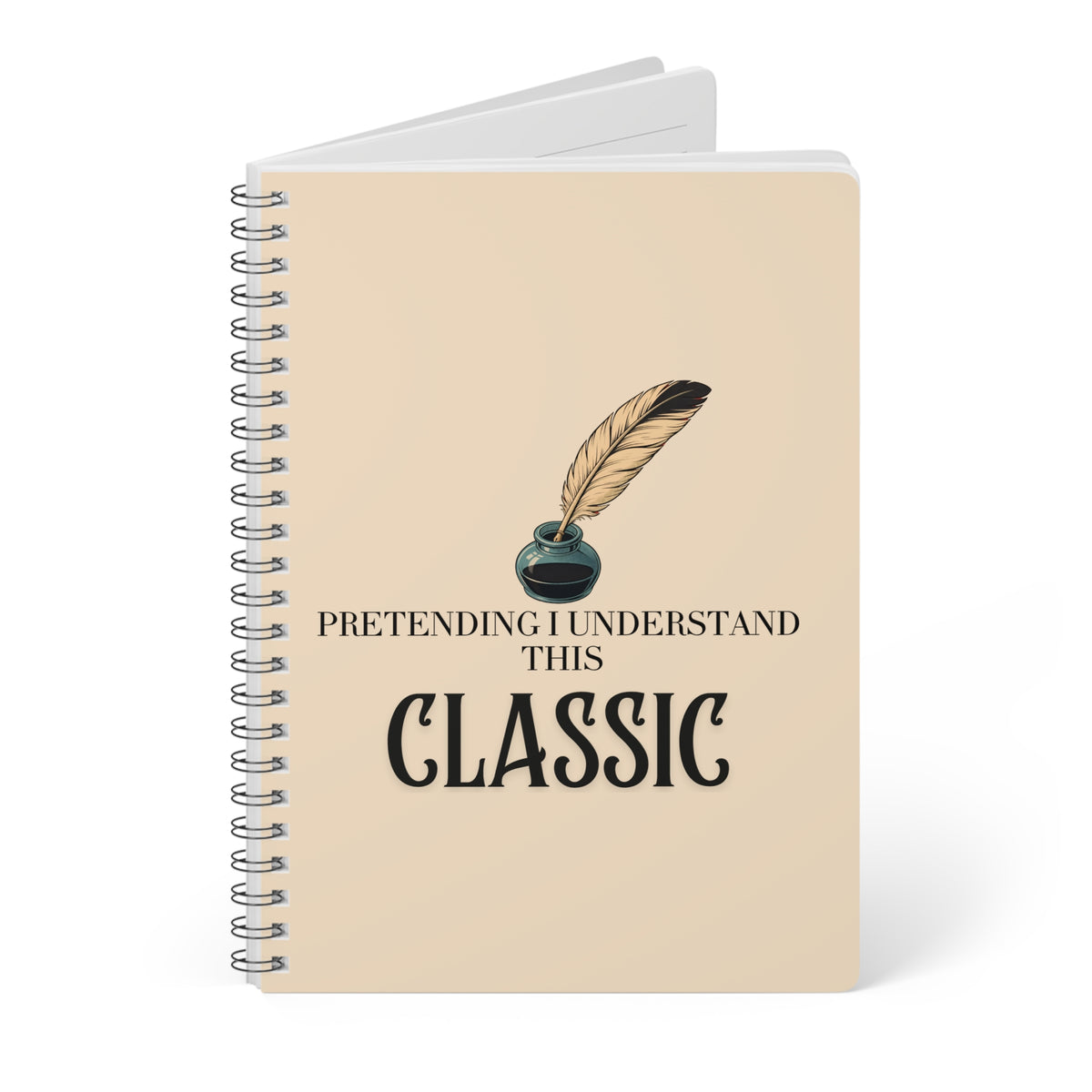 Pretending I Understand This Classic Wirobound Softcover Notebook, A5