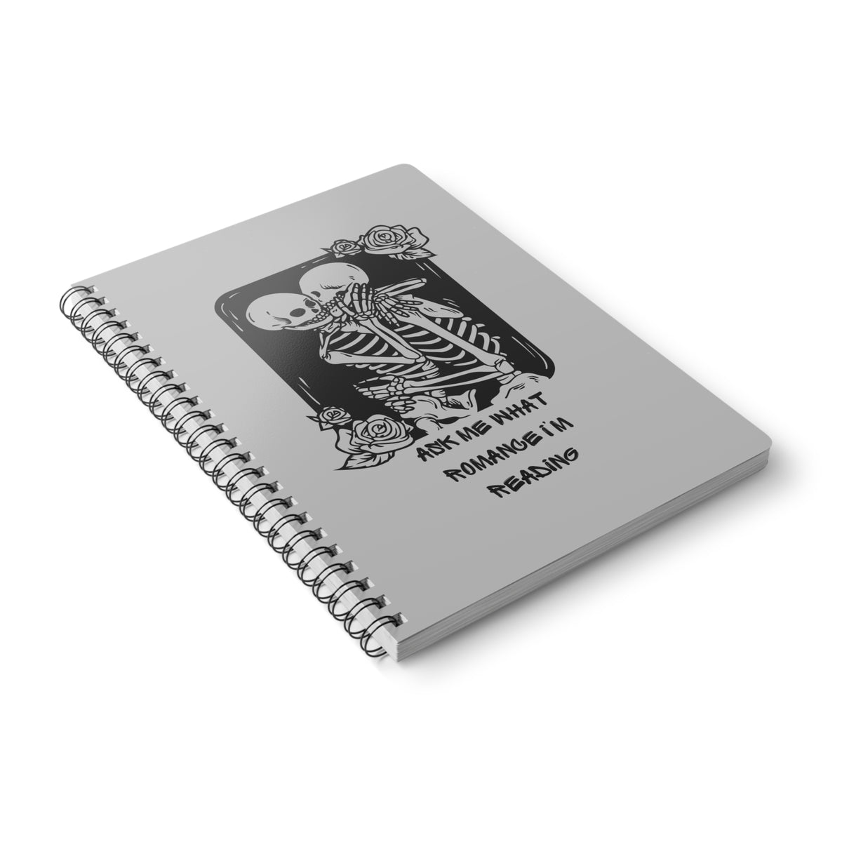 Ask Me What Romance I'm Reading (Tarot) Wirobound Softcover Notebook, A5