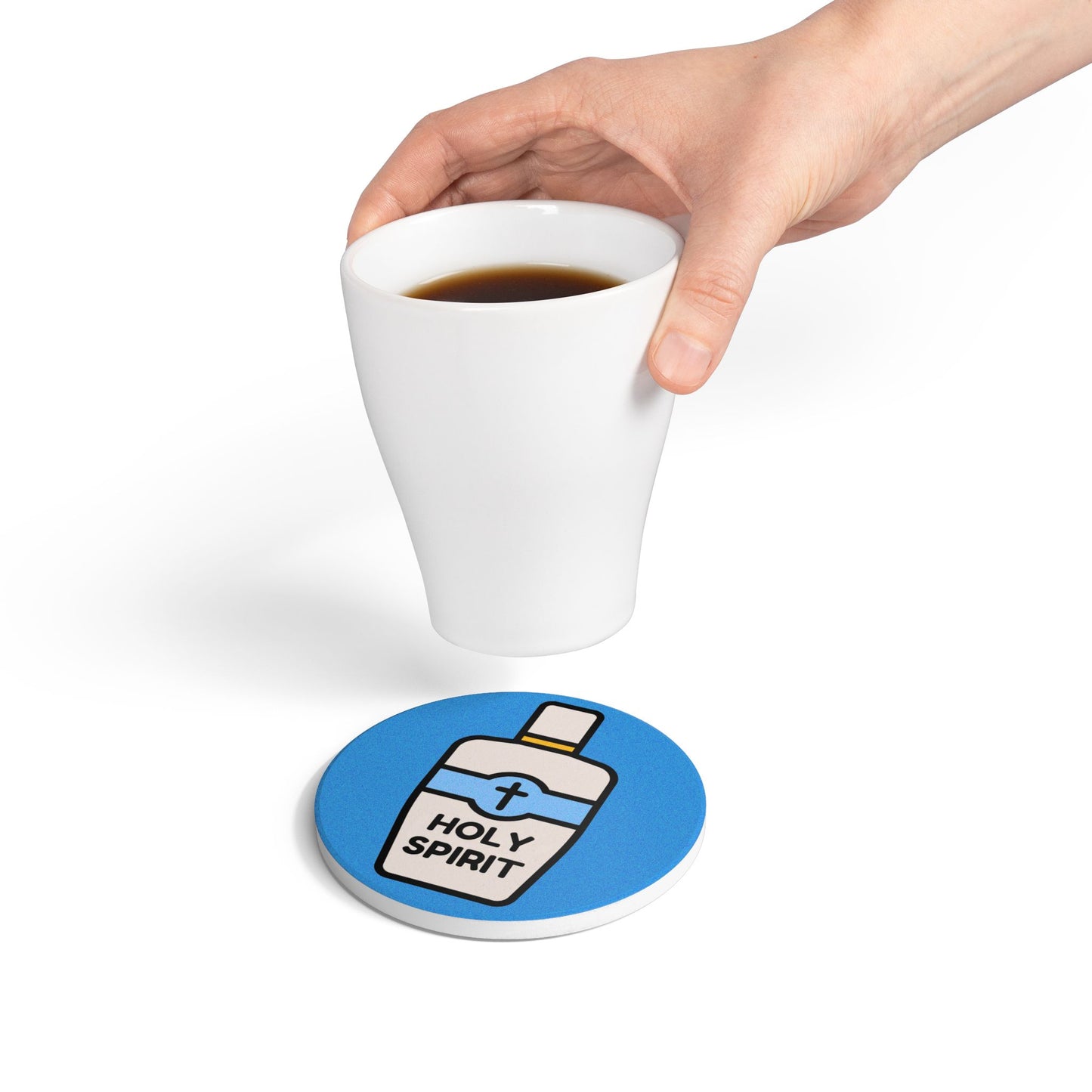 Holy Spirit (1) Ceramic Coaster