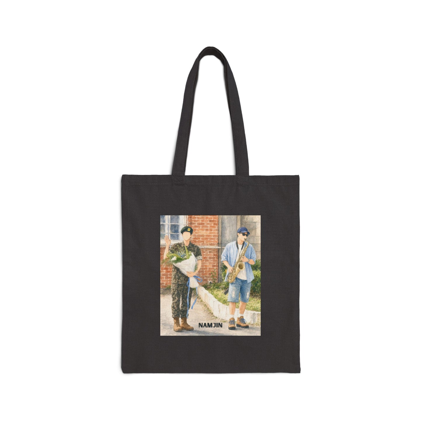Namjin (Namjoon & Jin) Cotton Canvas Tote Bag