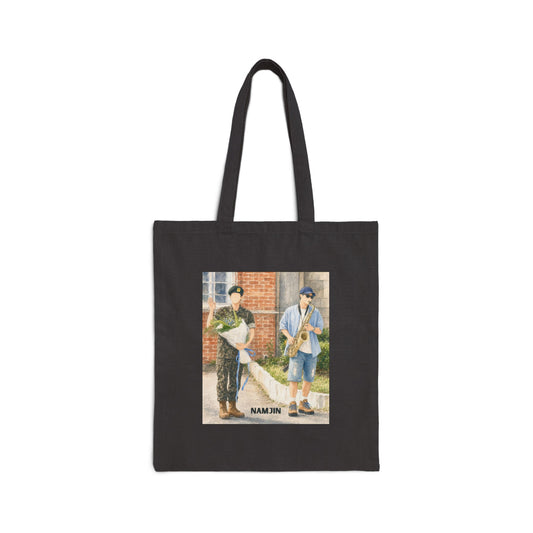 Namjin (Namjoon & Jin) Cotton Canvas Tote Bag
