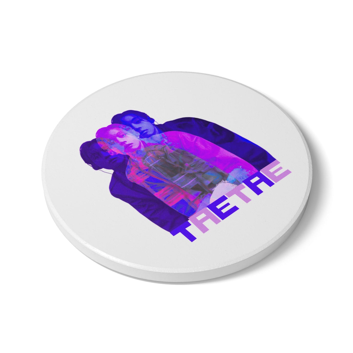 TaeTae (Purple) Ceramic Coaster