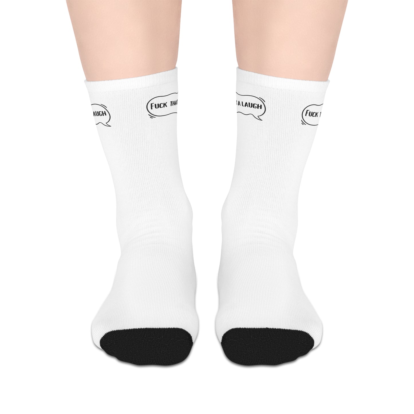 Fuck That For A Laugh Mid-length Socks