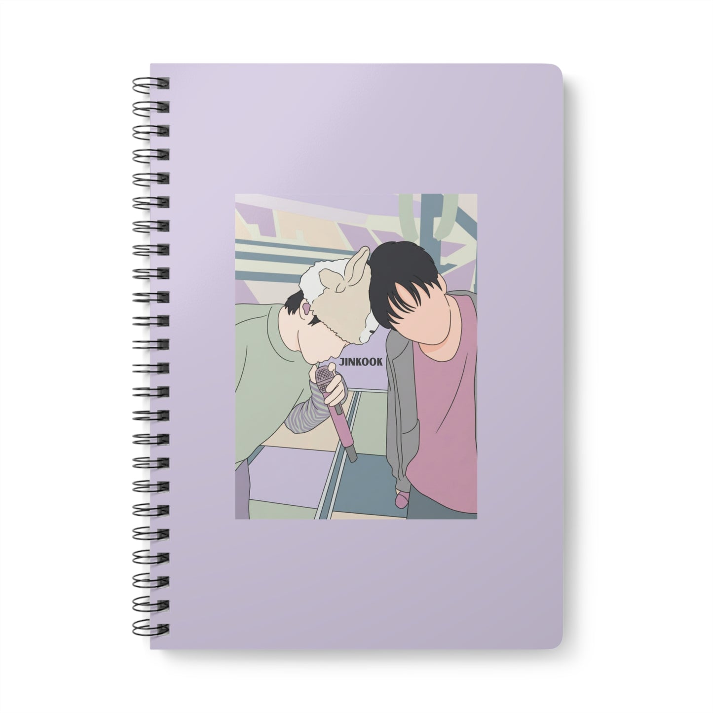 Jinkook (Jin & Jungkook) Wirobound Softcover Notebook, A5
