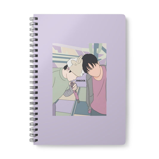 Jinkook (Jin & Jungkook) Wirobound Softcover Notebook, A5