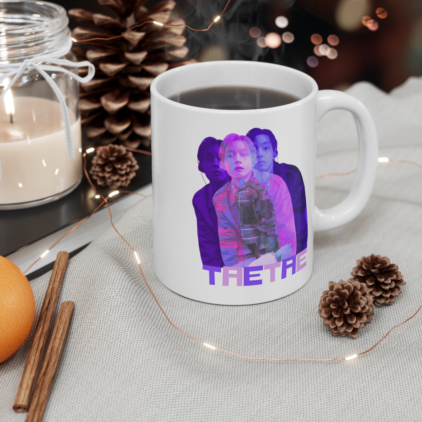 TaeTae (V Purple) 11oz White Mug