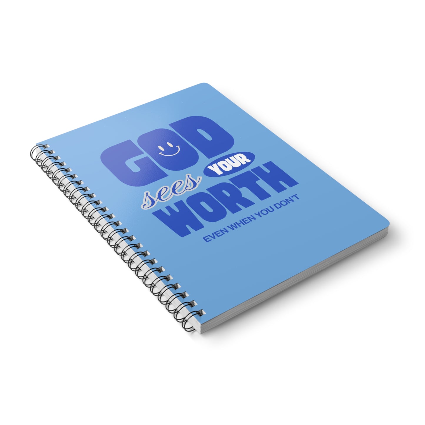God Sees Your Worth Wirobound Softcover Notebook, A5