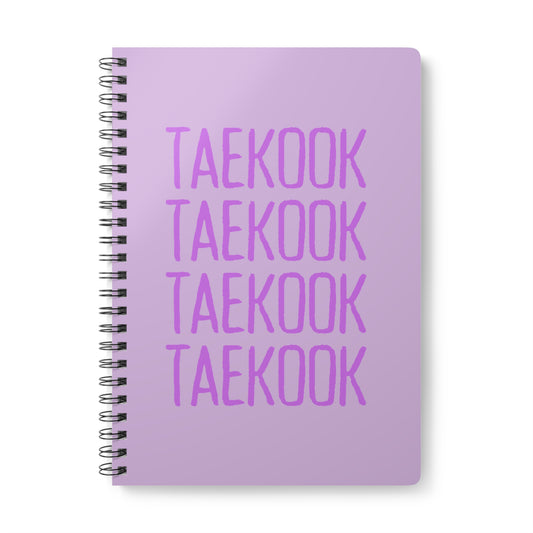 Taekook (Taehyung & Jungkook x 4) Wirobound Softcover Notebook, A5