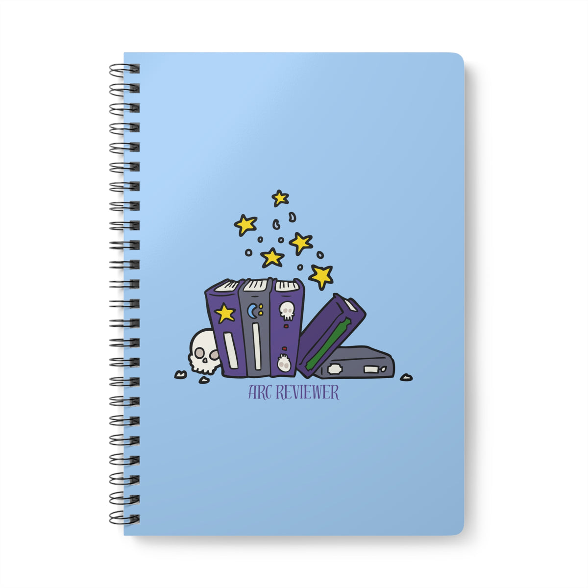 Arc Reviewer (Skull) Wirobound Softcover Notebook, A5