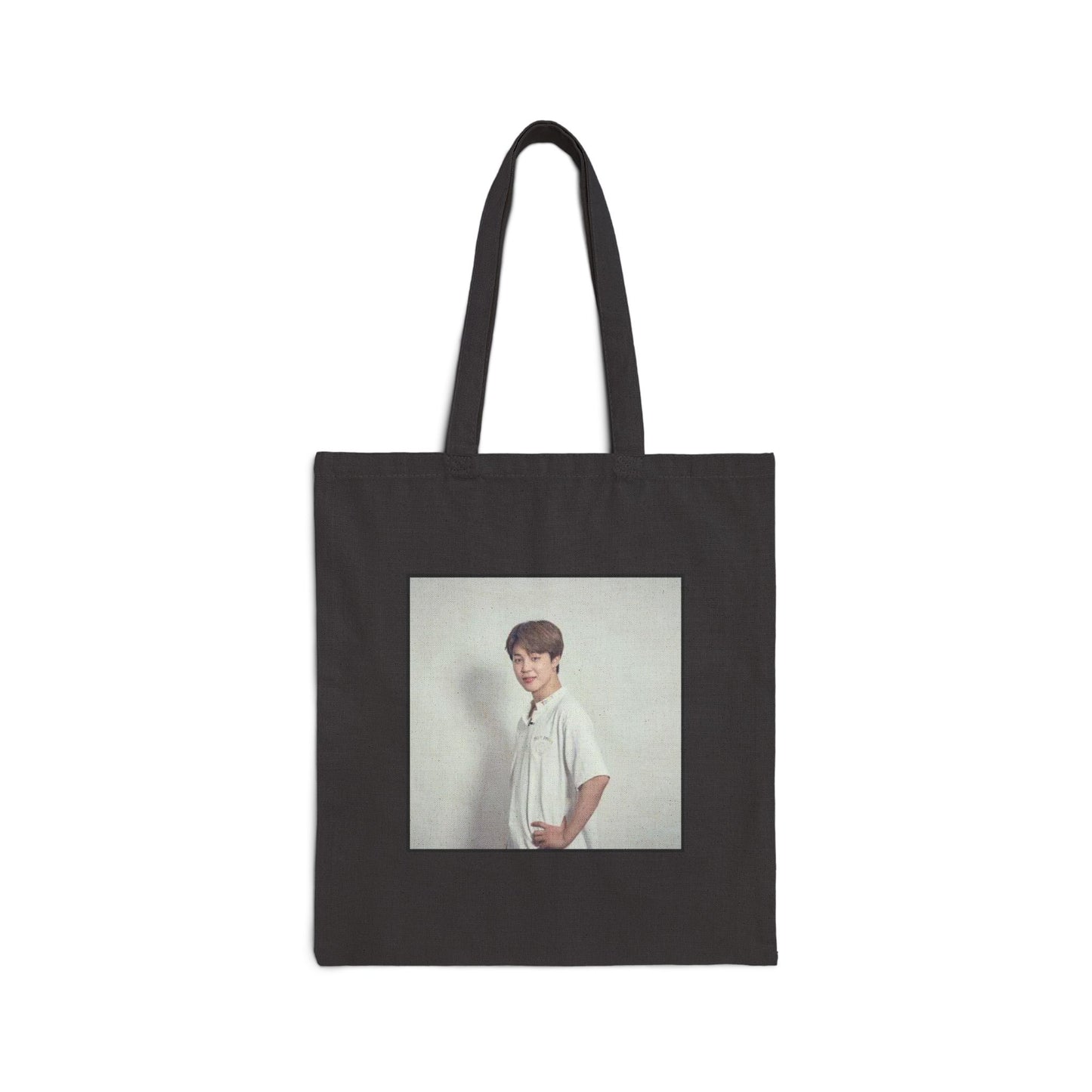 Jimin Portrait Cotton Canvas Tote Bag