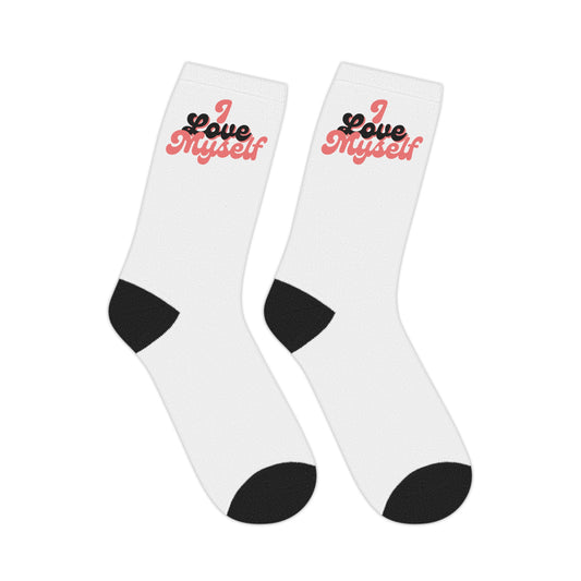 I Love Myself Mid-length Socks