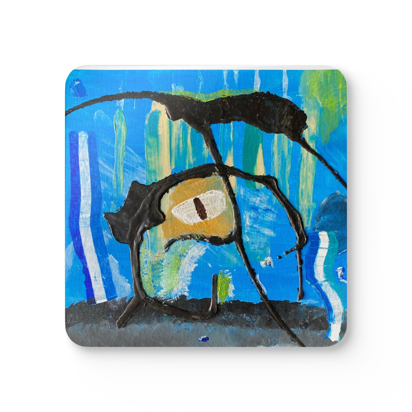 Ink Demo Dome Corkwood Coaster Set