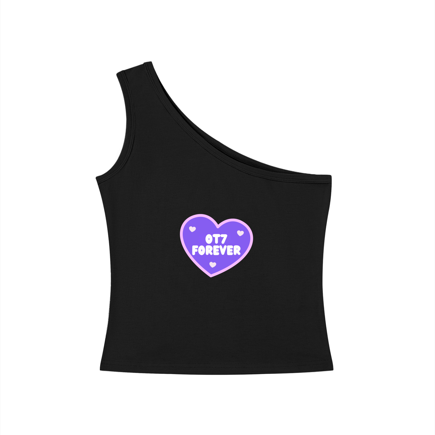 OT7 Forever One-Shoulder Crop T Shirt