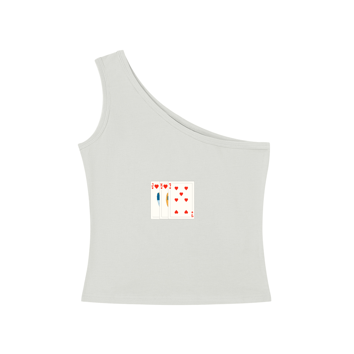 JK7 One-Shoulder Crop T-Shirt