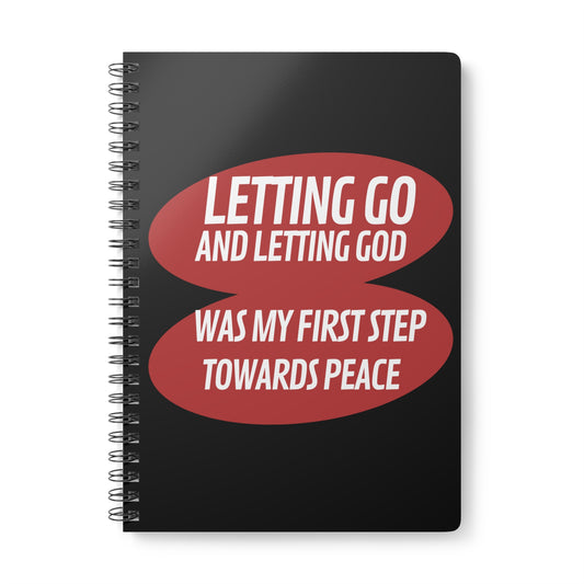 Letting Go & Letting God (1) Wirobound Softcover Notebook, A5