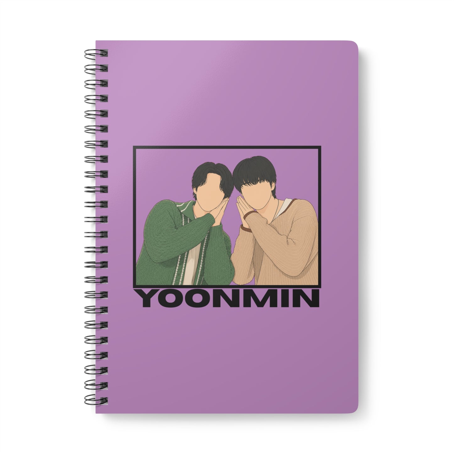 Yoonmin (Yoongi & Jimin) Wirobound Softcover Notebook, A5
