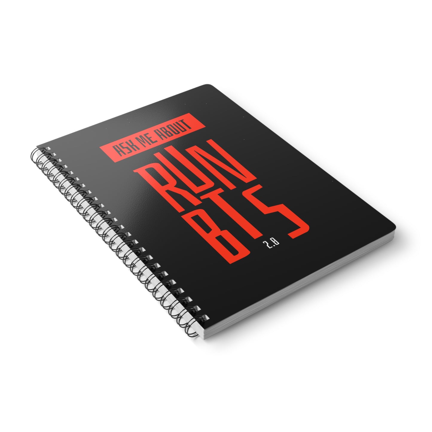 Ask Me About Run BTS 2.0 Wirobound Softcover Notebook, A5