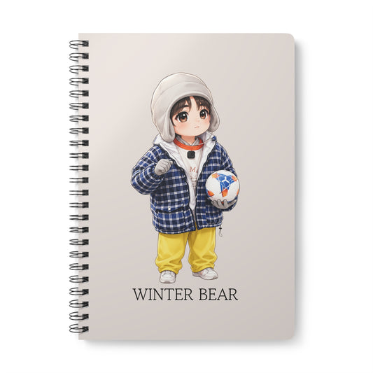 Winter Bear (Taehyung) Wirobound Softcover Notebook, A5