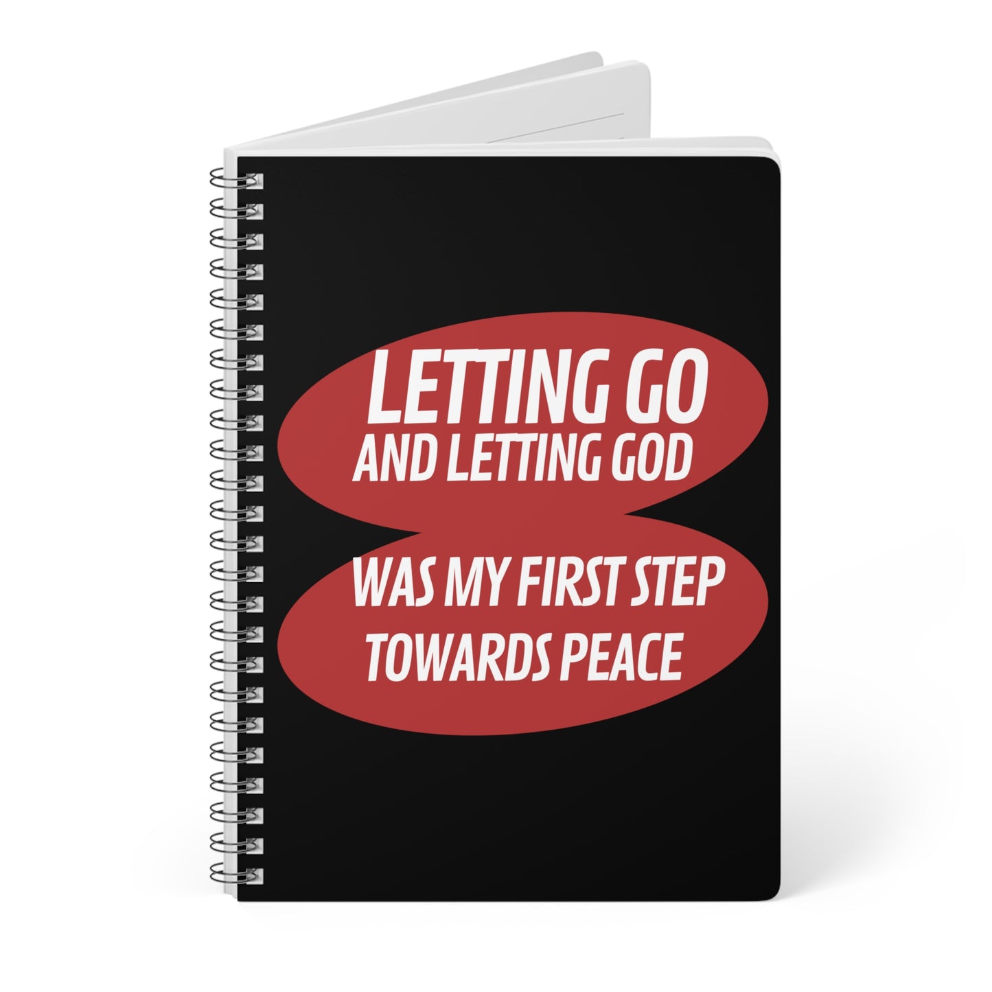 Letting Go & Letting God (1) Wirobound Softcover Notebook, A5