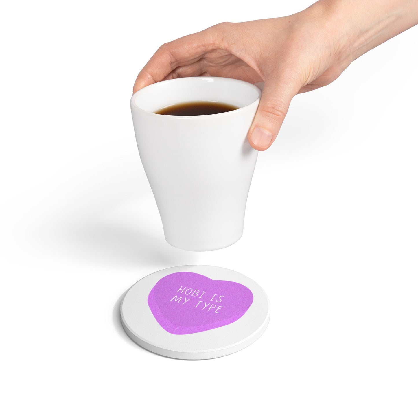 Hobi Is My Type Ceramic Coaster