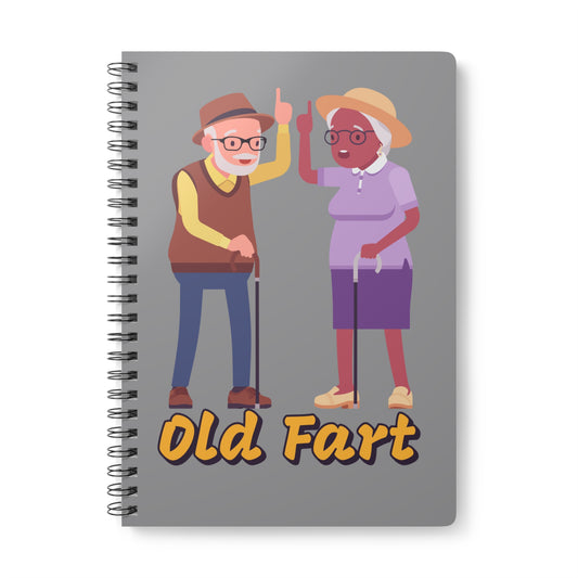 Old Fart (2) Wirobound Softcover Notebook, A5