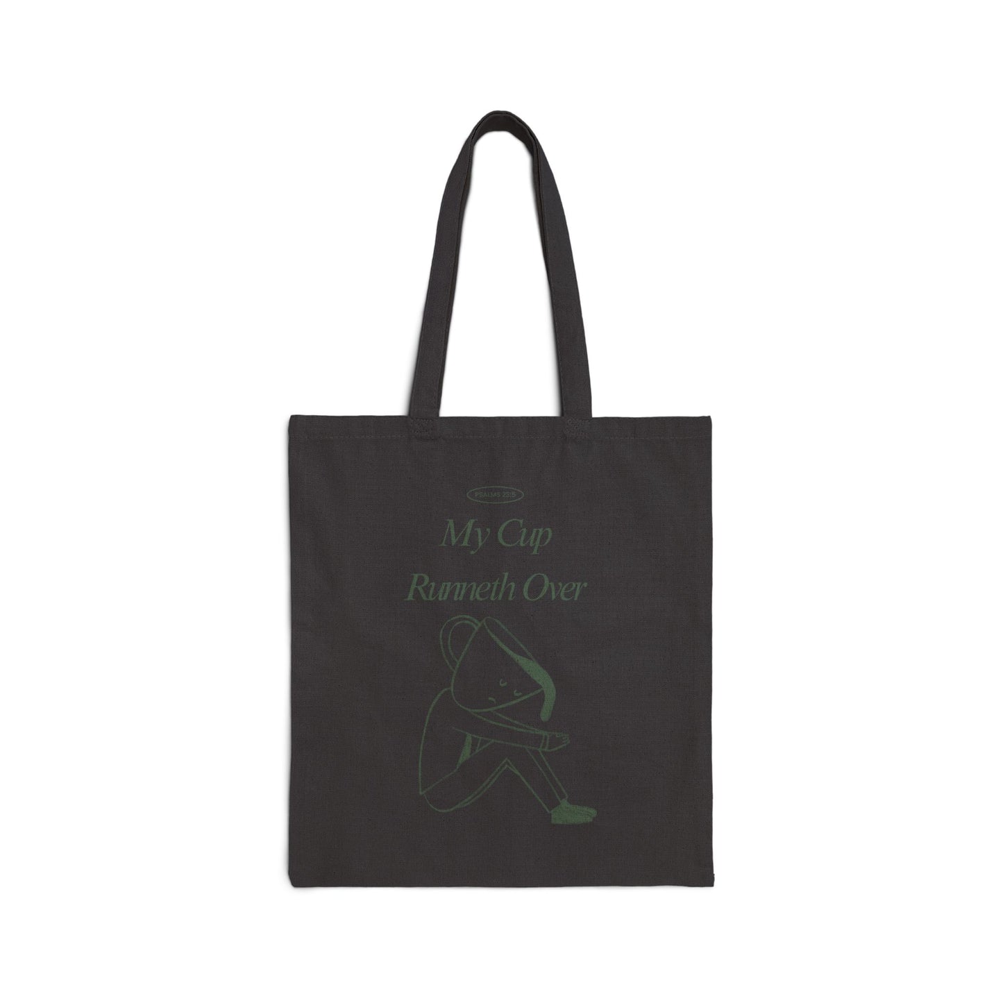 My Cup Runneth Over Cotton Canvas Tote Bag