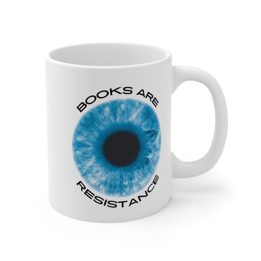 Books Are Resistance (Eye) 11oz White Mug