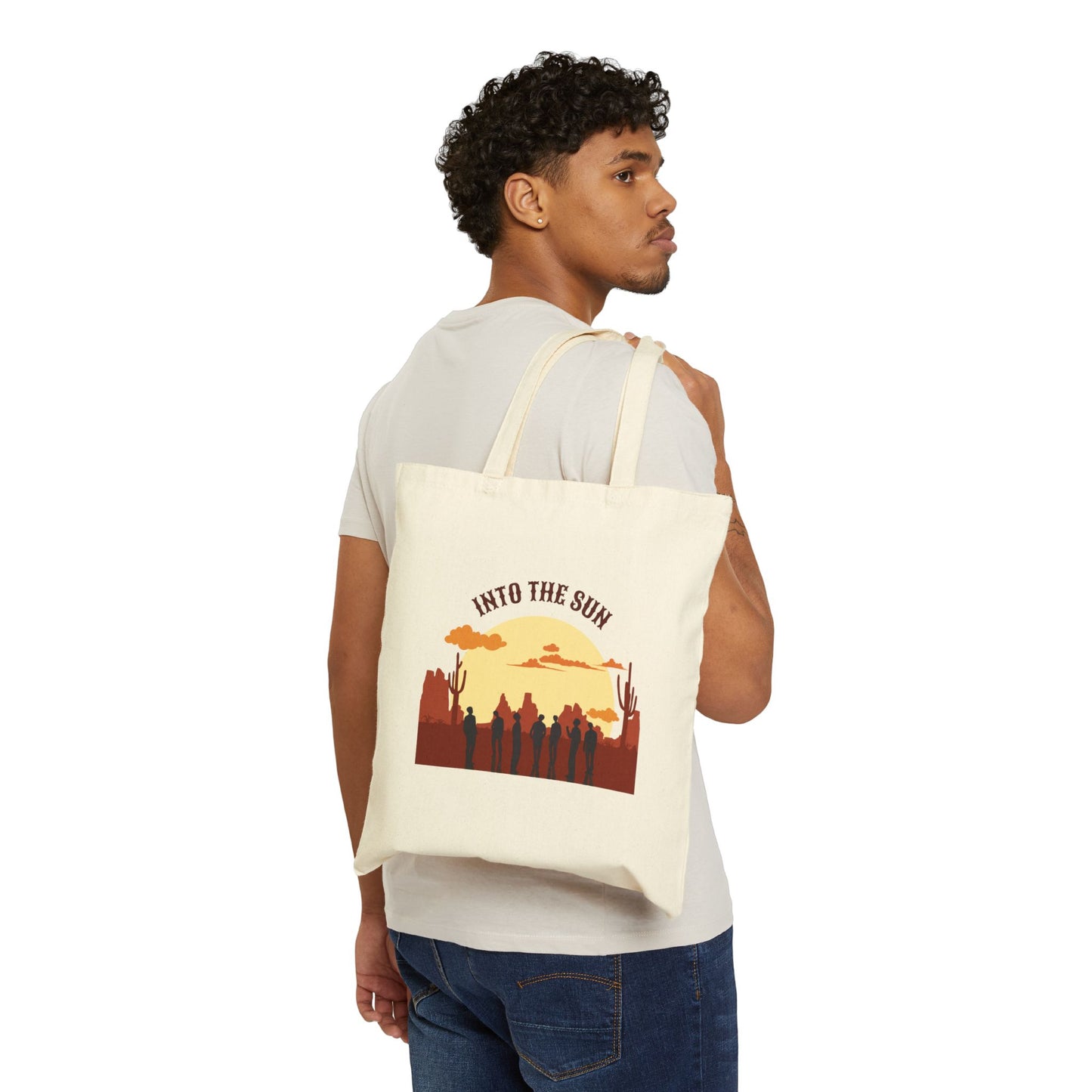 Into The Sun (Horizon) Cotton Canvas Tote Bag