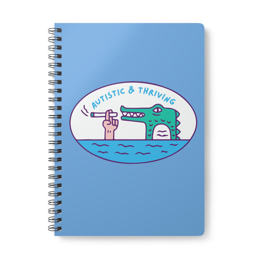 Autistic & Thriving (2) Wirobound Softcover Notebook, A5