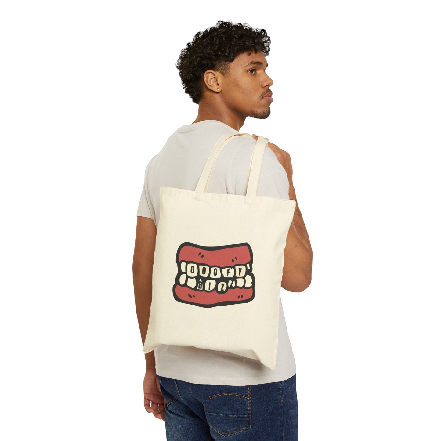 Goofy Rizz Cotton Canvas Tote Bag