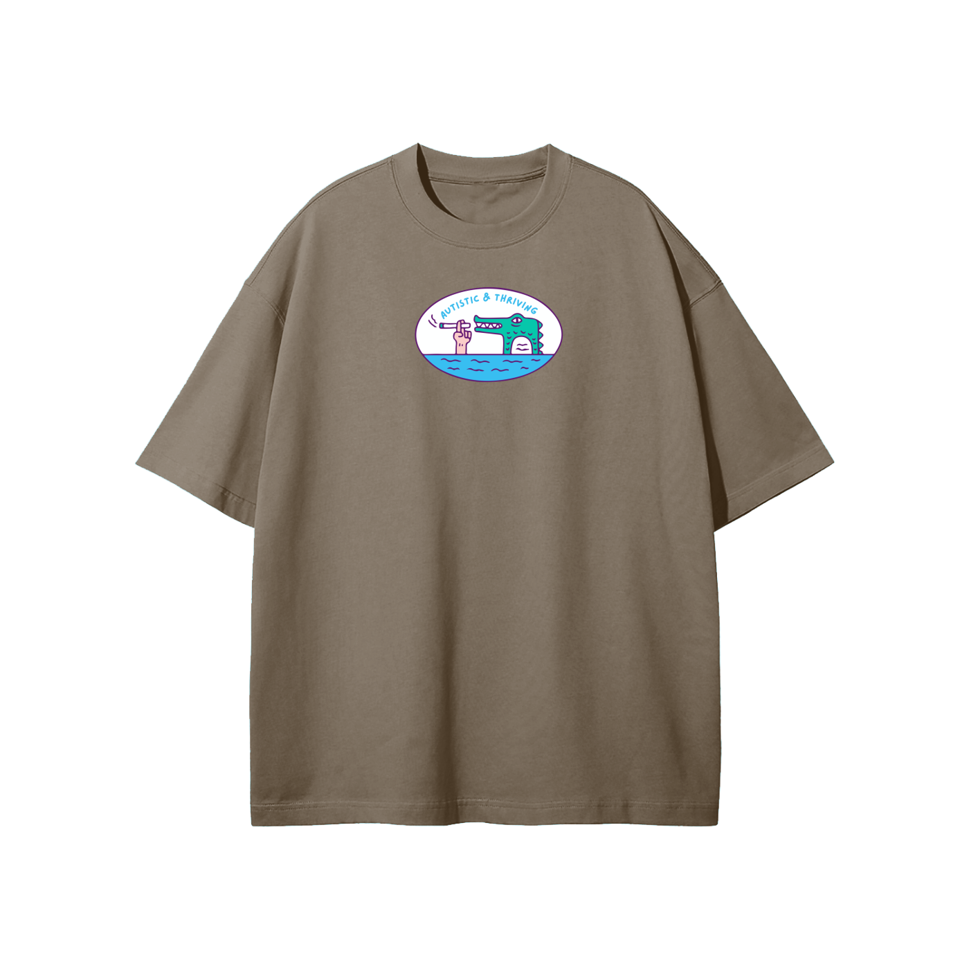 Autistic & Thriving (1) Streetwear Heavyweight Loose Fit T-Shirt