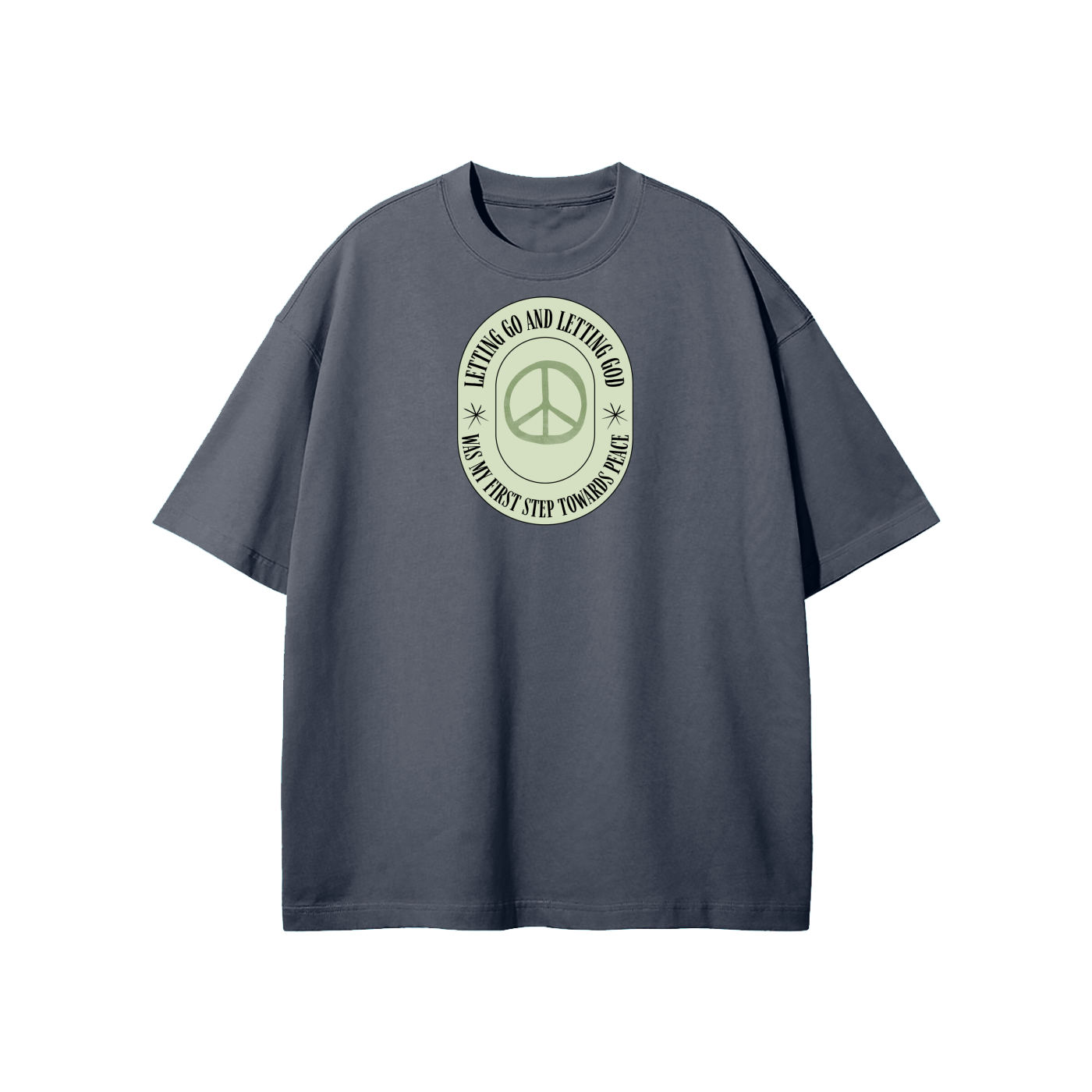 Letting Go & Letting God Streetwear Heavyweight Loose Fit T-Shirt
