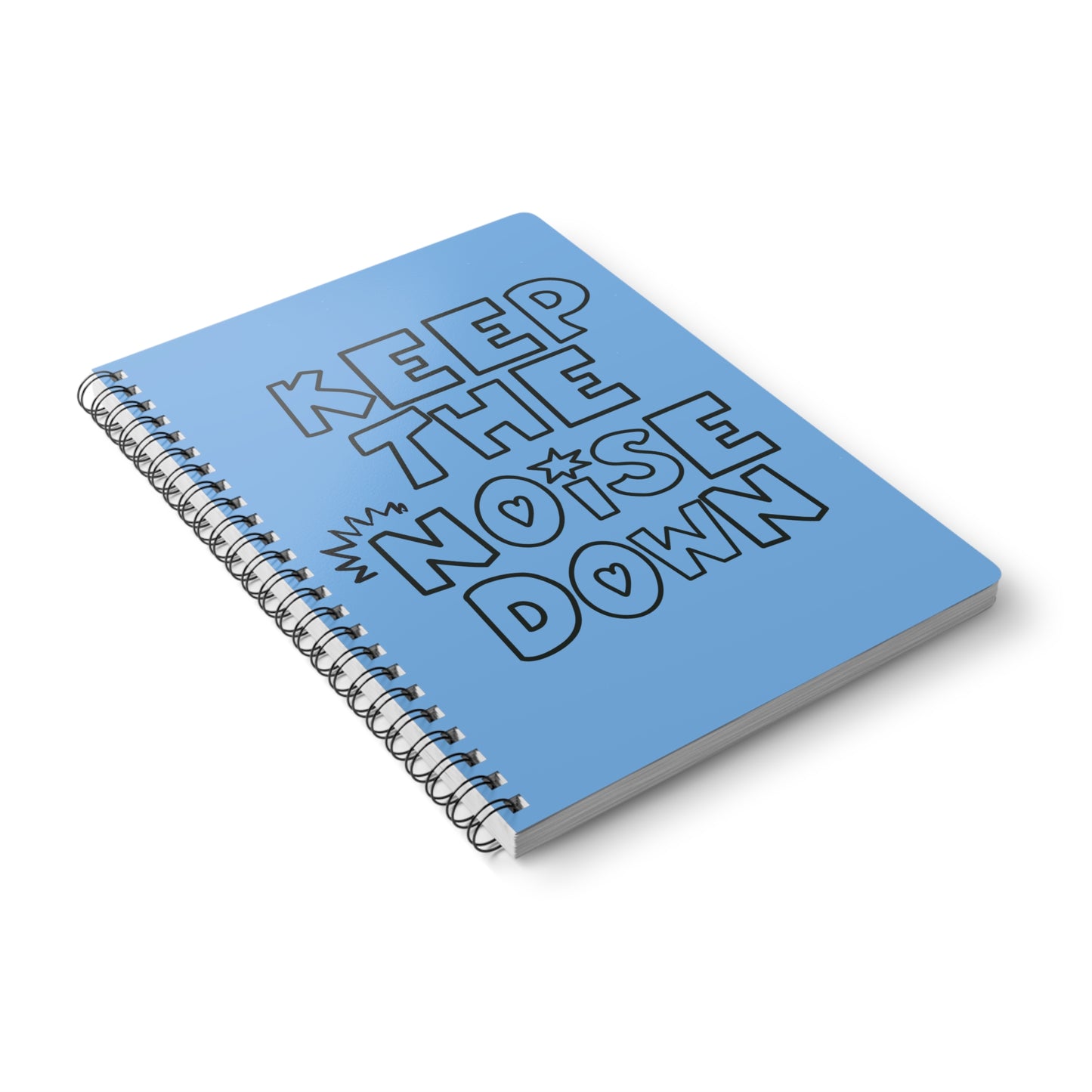 Keep The Noise Down Wirobound Softcover Notebook, A5