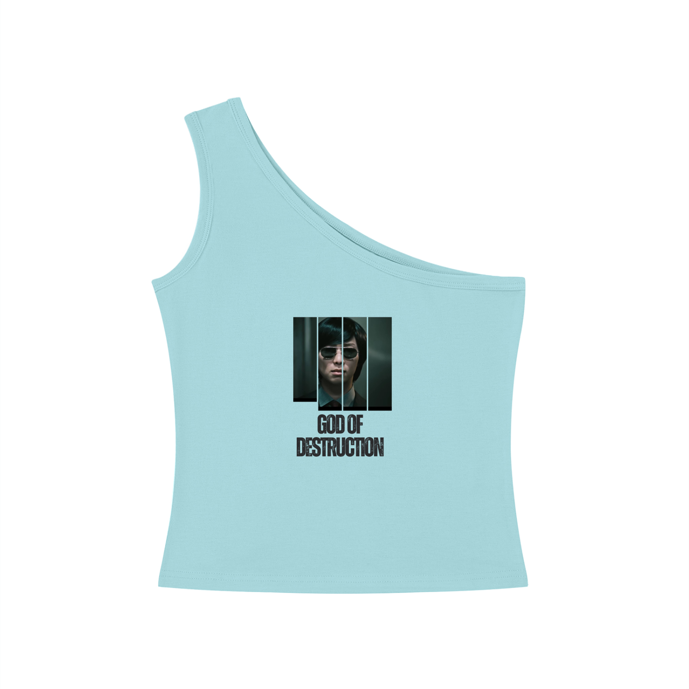 God Of Destruction (Namjoon) One-Shoulder Crop T-Shirt