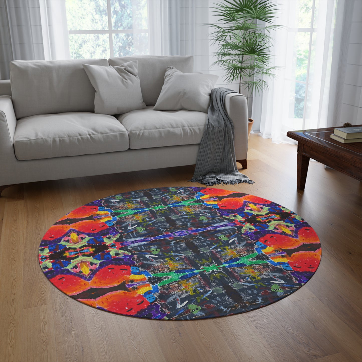 My Parents Are Aliens Round Rug