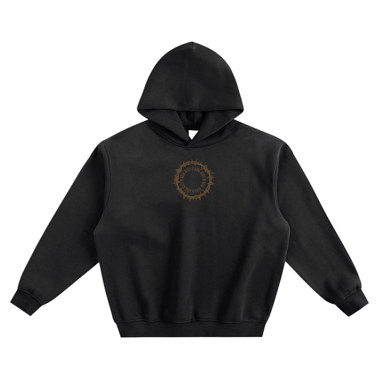 Jesus Is King (Thorns) Fleeced Boxy Hoodie