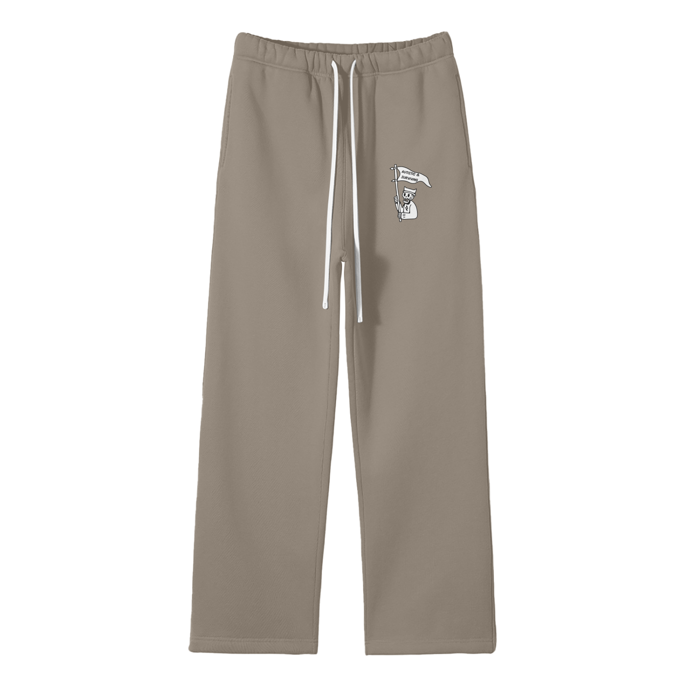 Autistic & Surviving Streetwear Fleece Straight Leg Pants