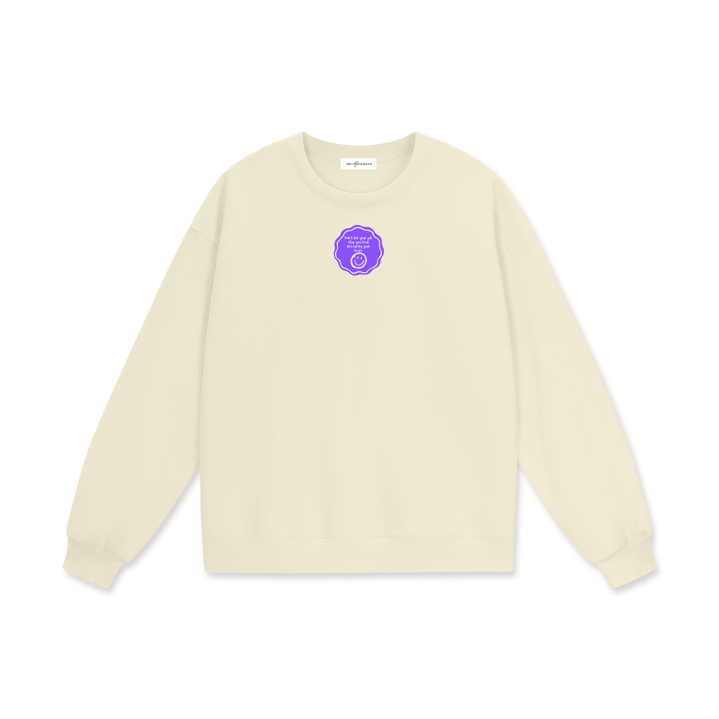 Don't Let Your Job Stop You From Devouring Your Books (Badge) Heavyweight Drop Shoulder Sweatshirt