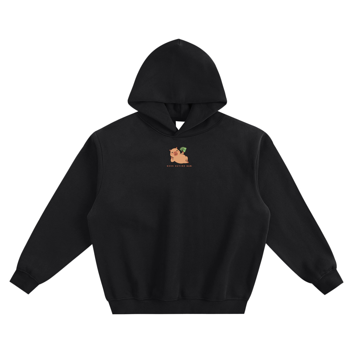 Book Buying Ban Fleeced Boxy Hoodie